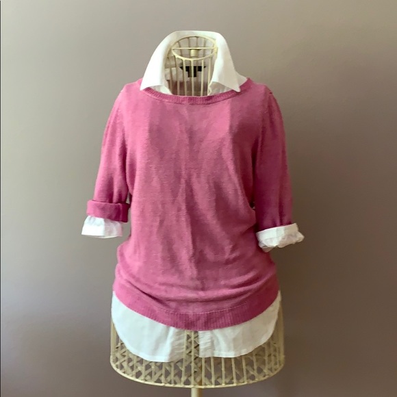 Talbots 💕💜 linen boatneck top - Picture 2 of 16